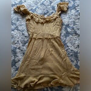 Like-New Altar’d State Yellow Ruffle Dress